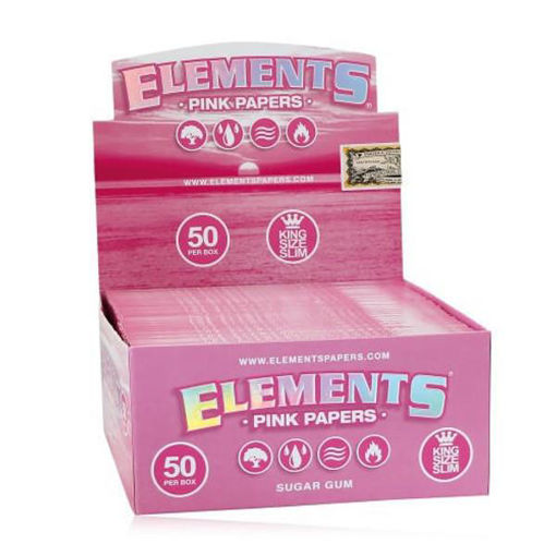 Picture of Elements Paper - Pink King Size Slim 50ct