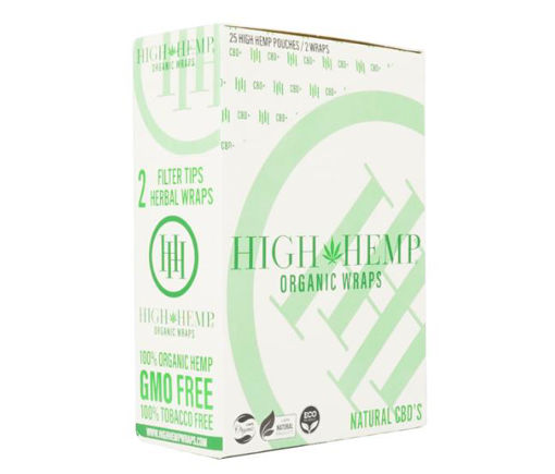 Picture of High Hemp Wraps Natural CBD's 25pk 2ct