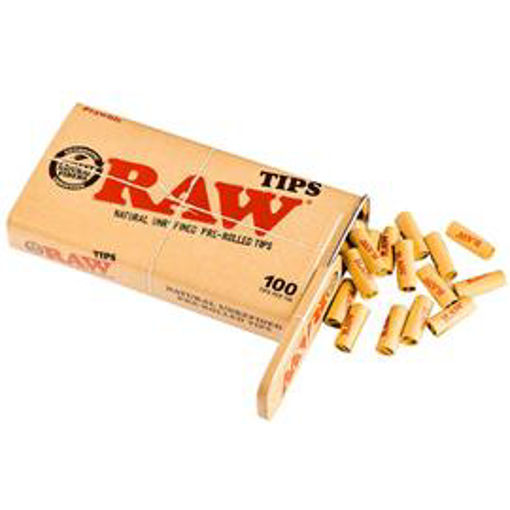 Picture of Raw Tips-Authentic PreRolled Tin 6X100ct